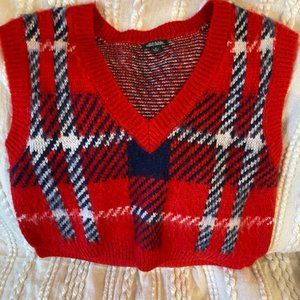 Plaid Sweater Vest